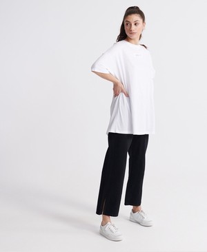 Superdry Edit Oversized Női Pólók Fehér | DTRCM0329